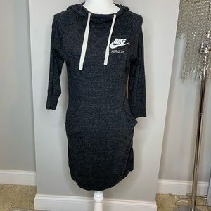 Nike hoodie dress, NWOT, small, grey